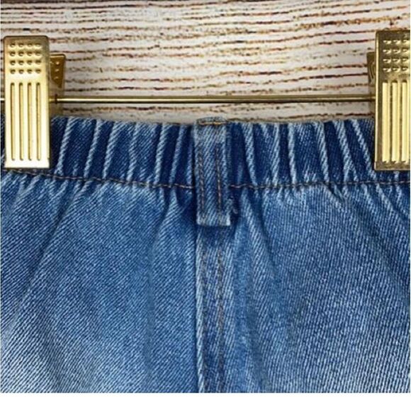 Vintage Little Mass Girl's Jeans Ruffle and Bow Details Cotton size 3T - Picture 8 of 11